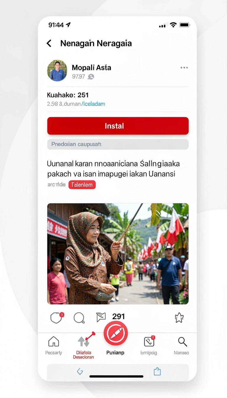 Cuplikan layar menu unduhan slotaladin untuk perangkat Android